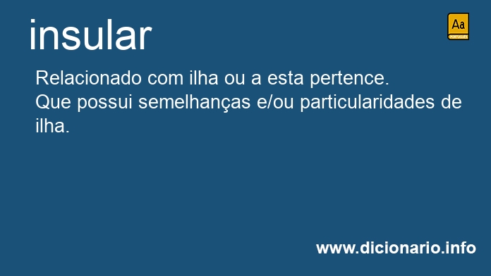 Significado de insular