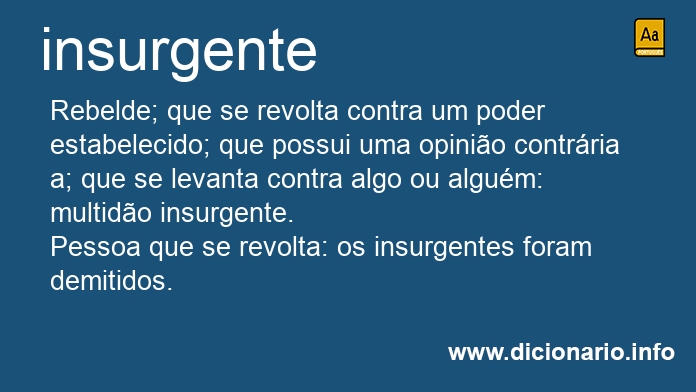 Significado de insurgente