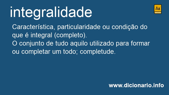 Significado de integralidades