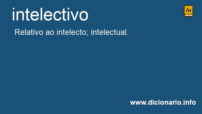 Significado de intelectiva