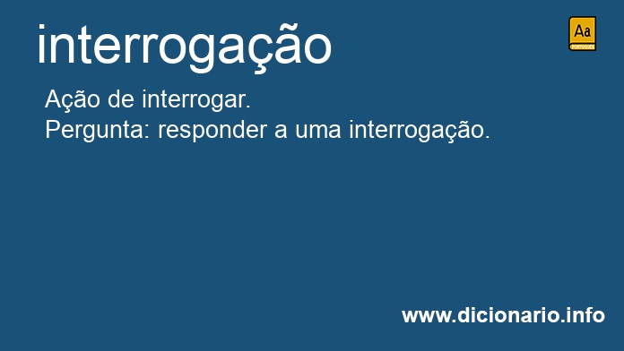 Significado de interrogao