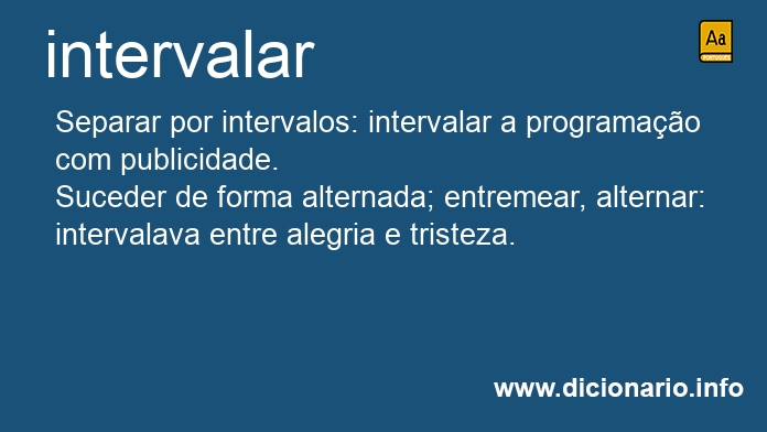 Significado de intervalares