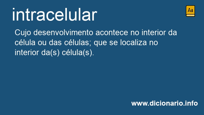 Significado de intracelular