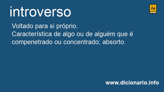 Significado de introversos