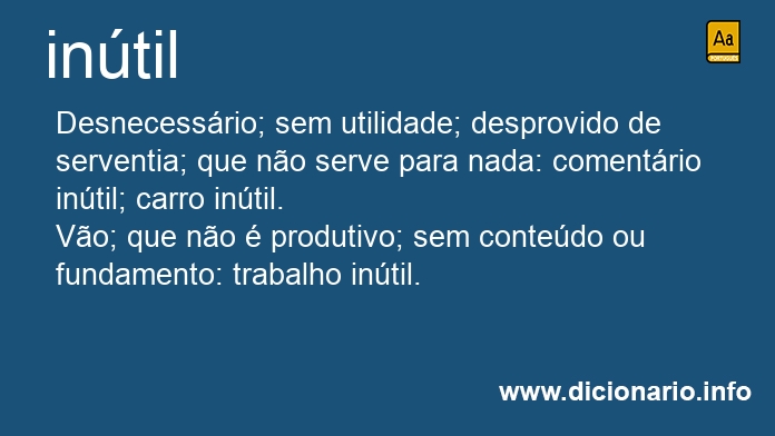 Significado de intil