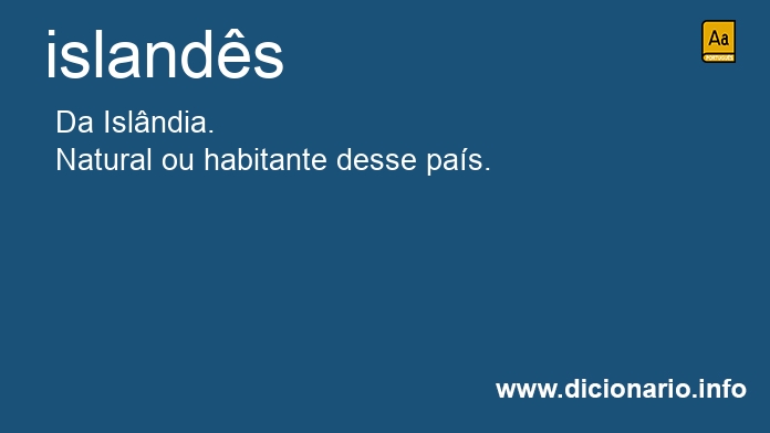 Significado de islandeses