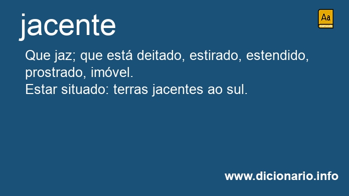 Significado de jacentes