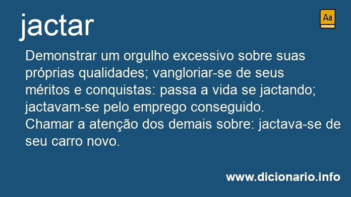 Significado de jactar