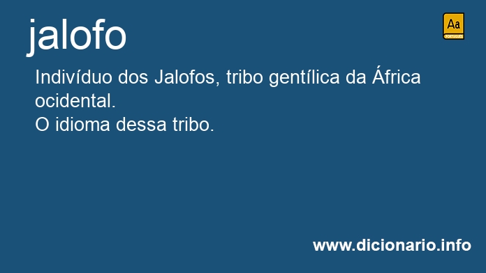 Significado de jalofos