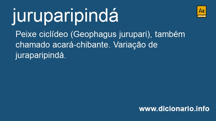 Significado de juruparipind