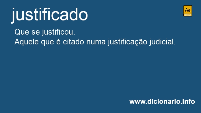 Significado de justificados