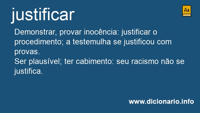 Significado de justificramos