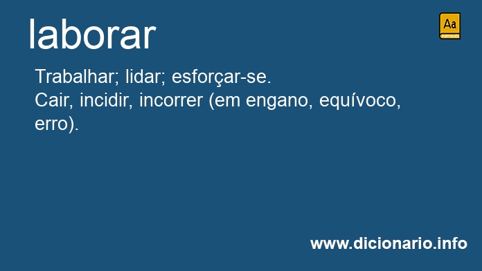 Significado de laborars