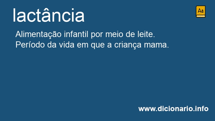 Significado de lactncia