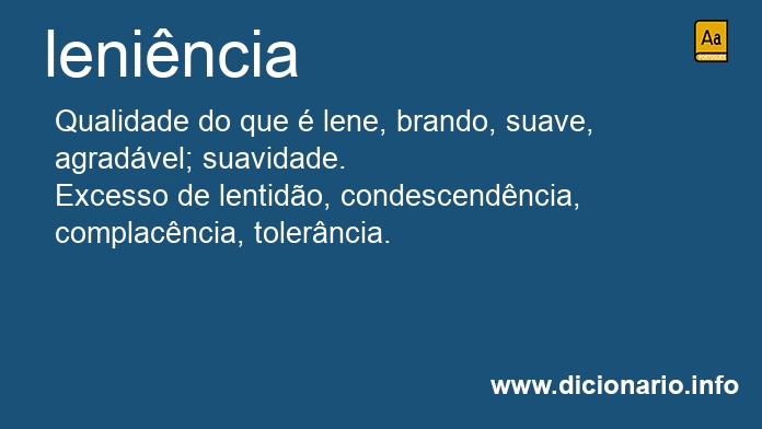 Significado de lenincia