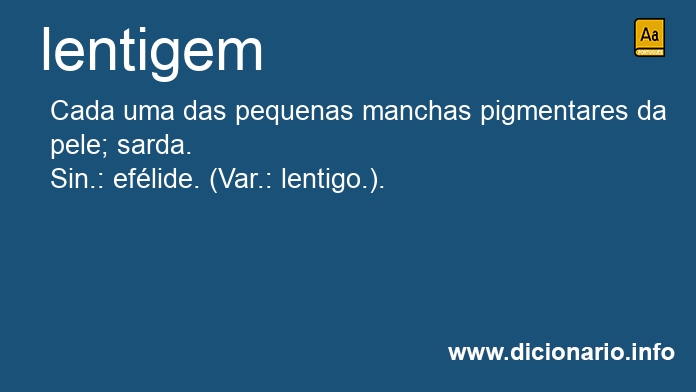 Significado de lentigens