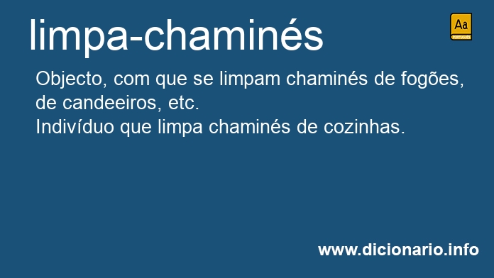 Significado de limpa-chamins