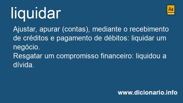 Significado de liquidai