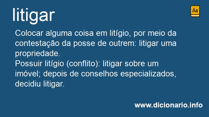 Significado de litigai