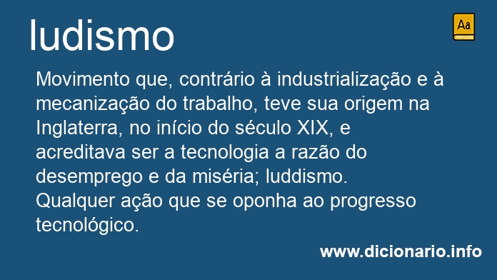 Significado de ludismo