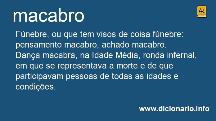 Significado de macabra