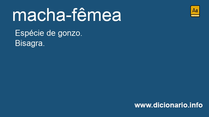 Significado de macha-fmea