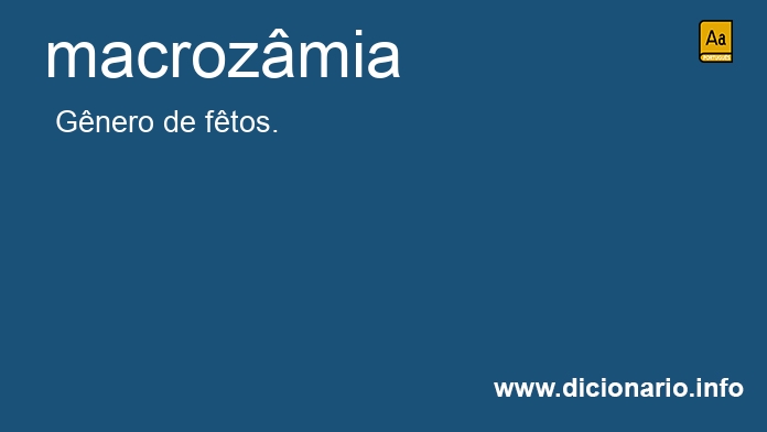 Significado de macrozmia