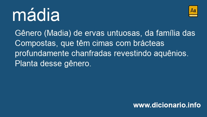 Significado de mdia