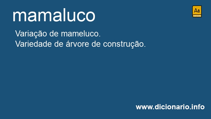 Significado de mamaluca