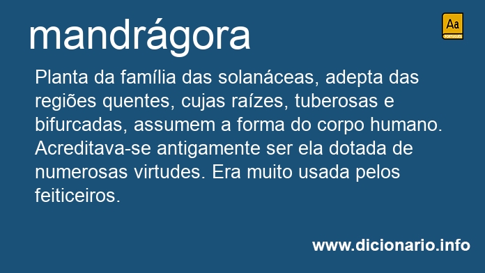 Significado de mandrgora