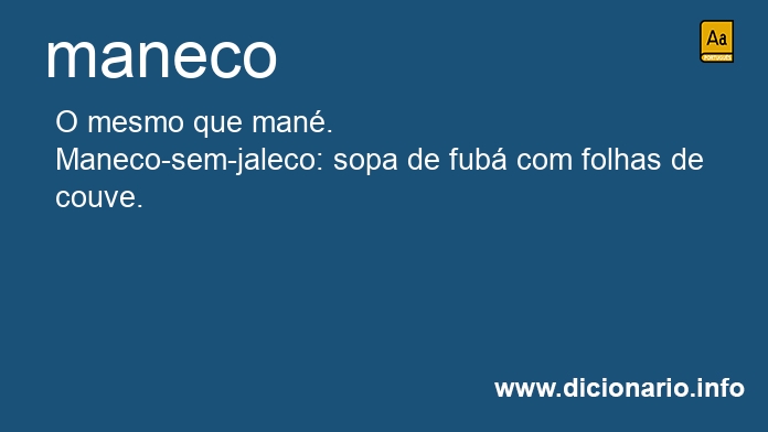 Significado de manecos