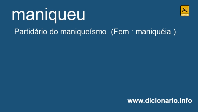 Significado de maniqueus