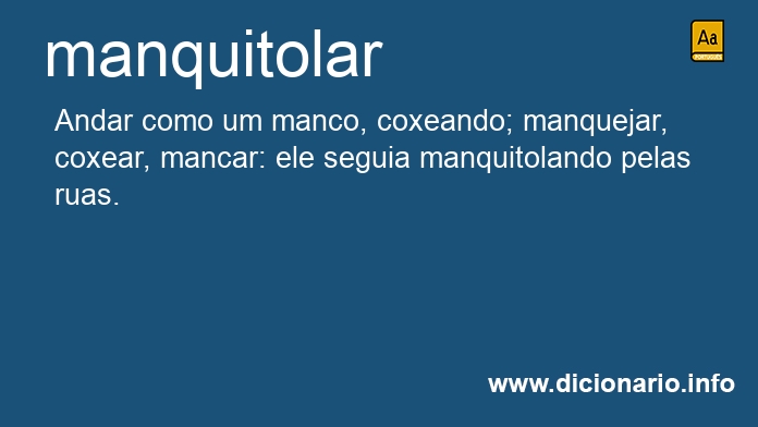 Significado de manquitolado