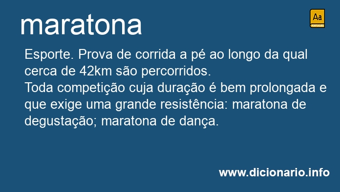 Significado de maratonas