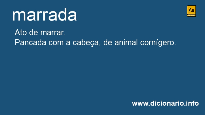 Significado de marrada