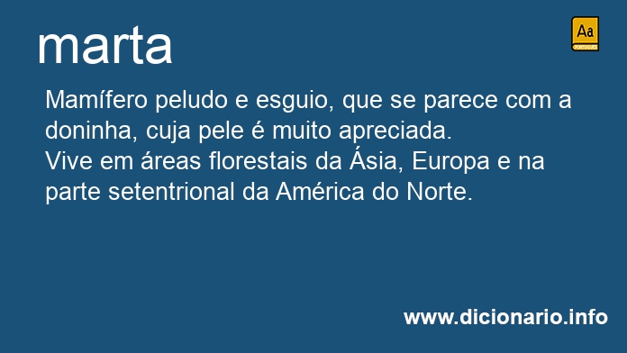 Significado de marta