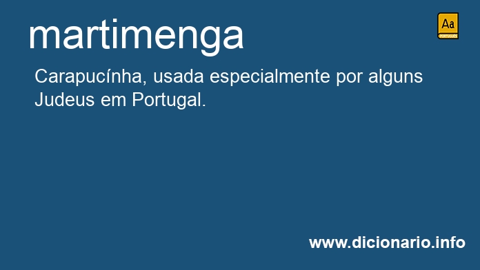 Significado de martimenga