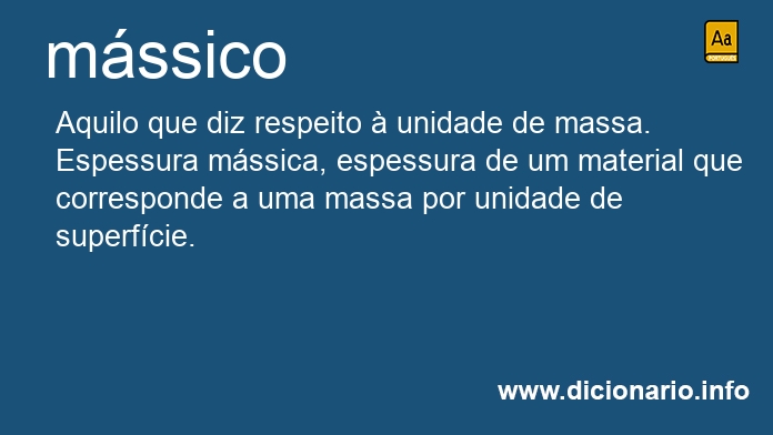 Significado de mssica