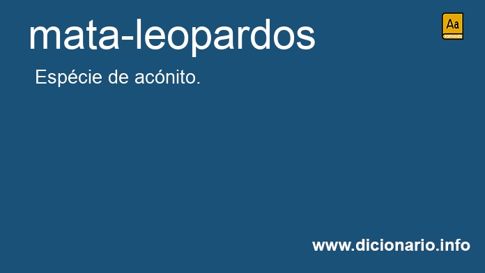 Significado de mata-leopardos