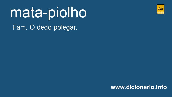 Significado de mata-piolho