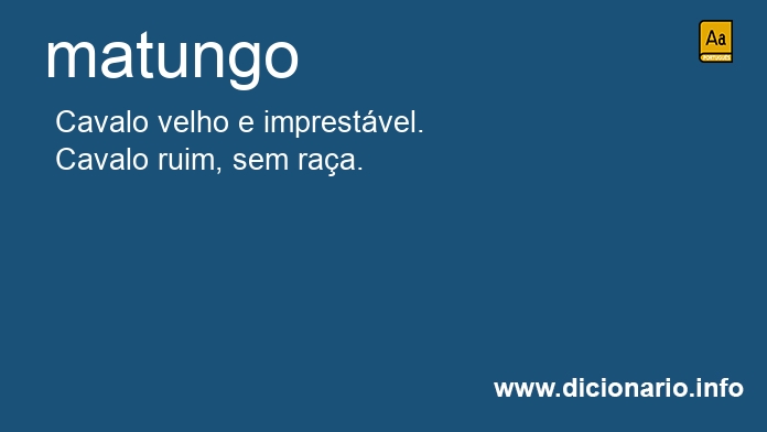 Significado de matunga