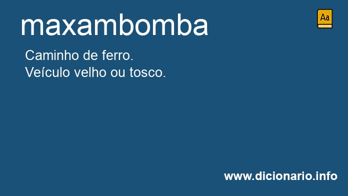 Significado de maxambombas