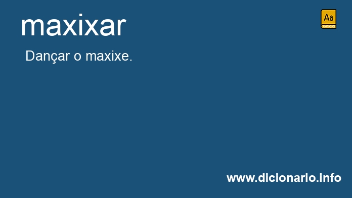 Significado de maxixa