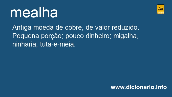 Significado de mealha