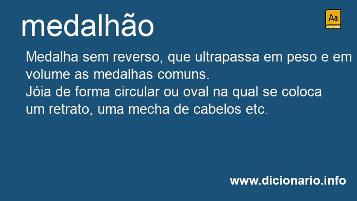 Significado de medalho