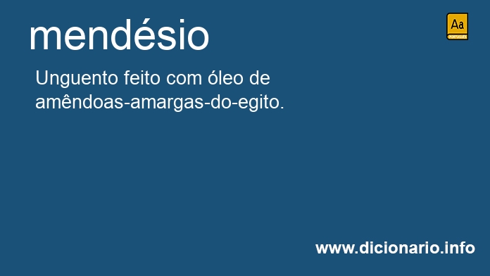 Significado de mendsio