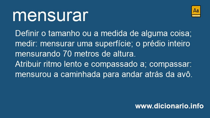 Significado de mensurardes