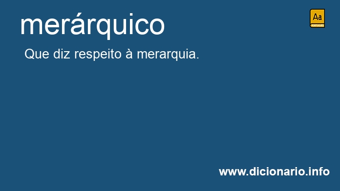 Significado de merrquico