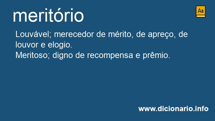 Significado de meritria