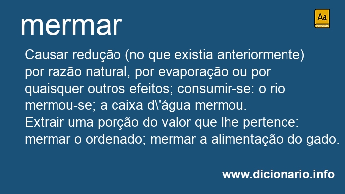 Significado de mermarem